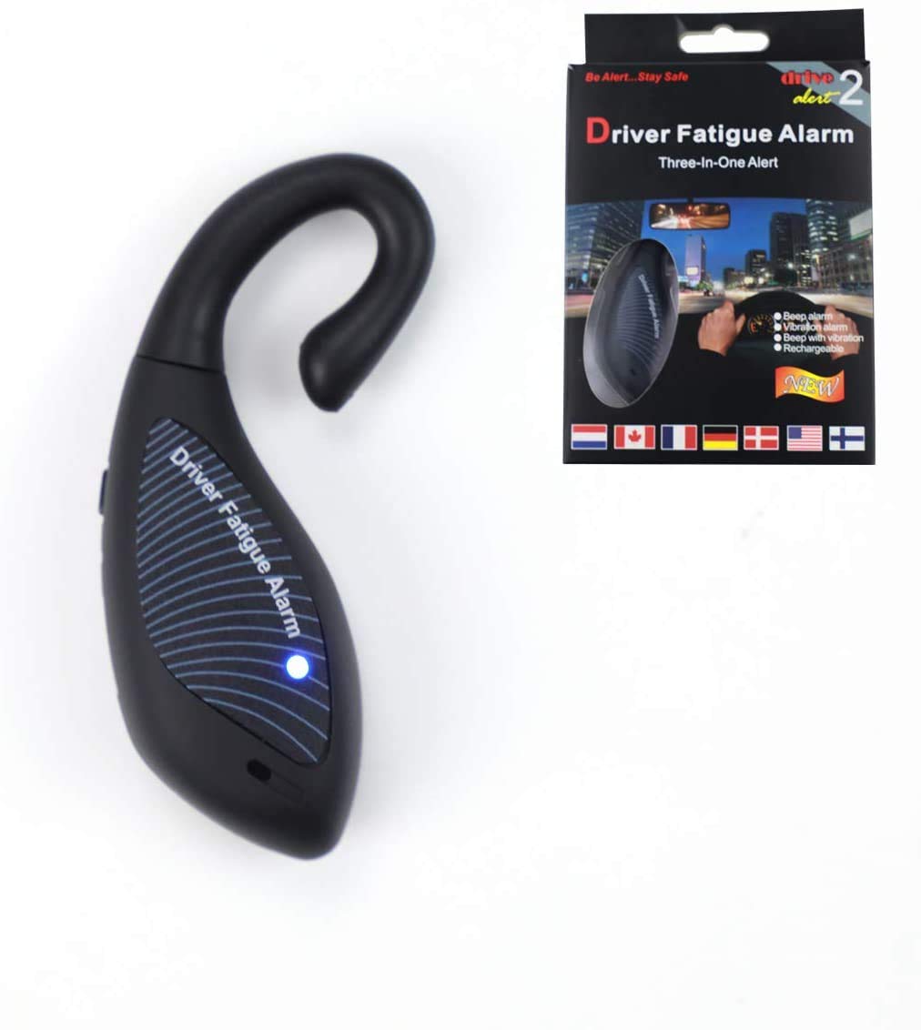REARAND Driver Fatigue Alarm 3 in 1 Inside Sleep Alarm for Drivers Security Guards Nap Zapper Alarm Security Car Alarm System Drivers Security Guards