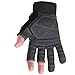 Youngstown Glove Carpenter Plus Fingerless Work Gloves For Men - Mechanic, Washable, Durable - Gray, Small