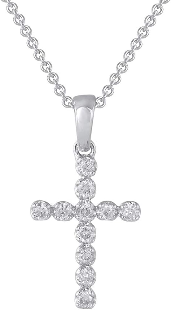 2 Carat Diamond Cross Pendant Top 