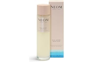 NEOM Real Luxury Bath Foam, 6.76 fl oz | Lavender, Jasmine & Rosewood | Coconut & Almond Oil| 100% Natural Fragrance | Essential Oil | Scent to De-Stress| Vegan & Cruelty Free