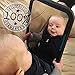 Baby Backseat Car Safety Mirror, Largest High Quality Shatterproof Clear Reflection, Wide View of Rear Facing Back Seat Infant, Child Safe, Adjustable, Perfect Shower Gift for Mom by VentureWize