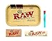 RAW Organic Pre Rolled Cone 32 Pack King Size Combo Includes: RAW Rolling Papers Rolling Tray, RAW Organic 32 Pack of Cones, RAW Loader, Roll with is Doobtube (Small)