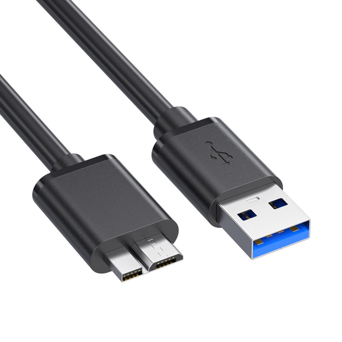 Photo 1 of Micro USB 3.0 Cable, Type A Male to Micro B Cord 5ft Compatible for Samsung Galaxy S5, Note 3, Note Pro 12.2, WD Western Digital My Passport, Toshiba Canvio, Hard Drive Fast Charging & Sync