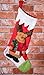 Clever Creations Cute Brown Reindeer Hanging Christmas Stocking, Perfect for Small Gifts, Stocking Stuffers and Candy