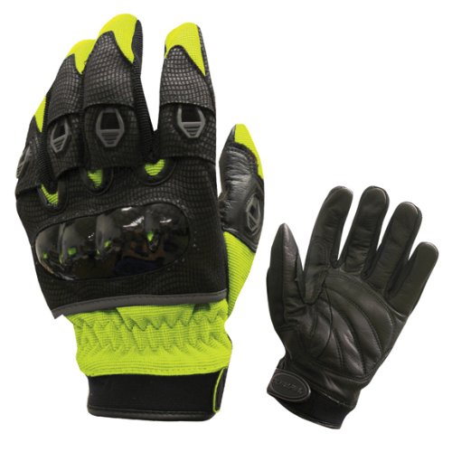 Olympia 734 Mens Digital Protector High Visibility Yellow Gloves 2X-Large