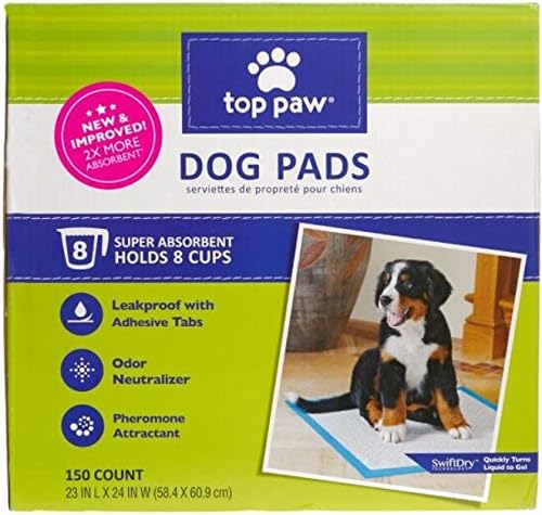 Top Paw 5277052 Dog Pads, 150 Count