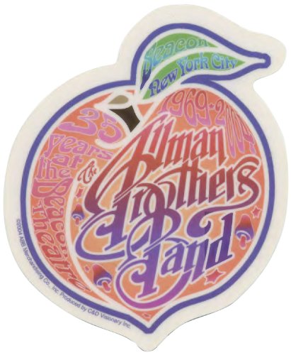 Licenses Products Allman Brothers NY Peach Sticker
