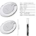 Qi Charging Pad Wireless Charger Transmitter Adapter for Samsung Galaxy Note5 S6 S7 S7edge HTC LG and All Qi Enabled Devices (Crystal - white)