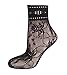 lifevv Womens Sheer Ankle Fishnet Socks Sheer Women Dress Socks(5 Pairs) (Style 1)