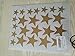 DIY Multi Size Gold Stars Wall Decor Stickers Removable Home Decoration Stars Wall Decal Baby Nursery Decor Bedroom Sweet Dream Good Night Wall Decor Stickers YYU-10 (Gold)