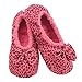Snoozies Ballerina Womens Slippers - Leopard Slippers for Women - Pink - Large