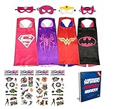 Vanguard Superhero Girl Cape and Mask set of 4 different styles