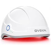 Red Light Therapy for Hair Growth - FDA Cleared Laser Cap for Hair Regrowth, Hair Loss Thinning &amp; Alopecia Treatment for Men &amp; Women, Wireless Rechargeable Model Hat-01 (White)
