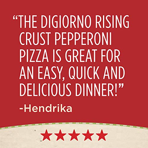 DIGIORNO Original Rising Crust Pepperoni Frozen Pizza, 27.5 oz. | Made with Mozzarella Cheese