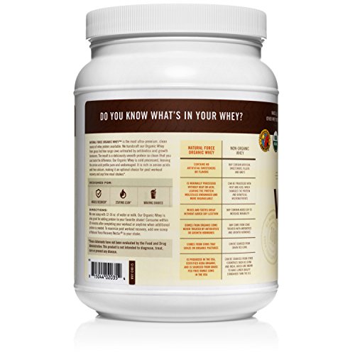 Natural Force® Organic Whey Protein Powder *RANKED 1 BEST TASTING* Grass Fed Whey Undenatured