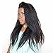 Ali Moda Yaki Kinky Straight Brazilian 8A 3 Bundles Human Virgin Hair Weave Extensions Natural Color (14 12 10)
