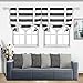 Deconovo Gray Striped Blackout Window Curtains Thermal Insulated Grey and Greyish White Striped Curtains Tie Up Curtains for Bedroom 46W X 63L Gray 2 Panels
