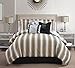 KingLinen 7 Piece Queen Oh-La-La Reversible Comforter Set