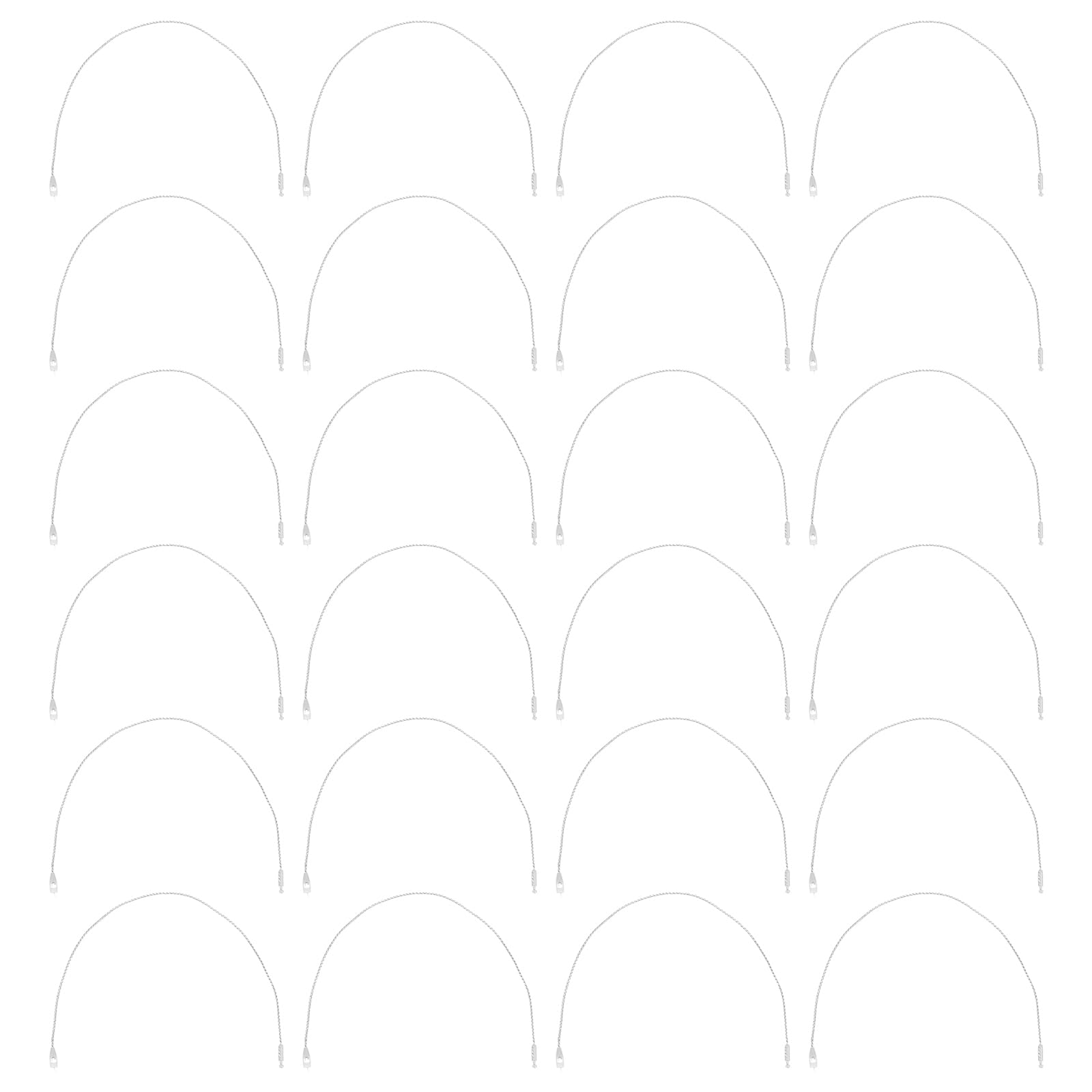 Cabilock 600 Pcs Christmas Ornament Hangers, Precut Bauble String Ropes for Hanging Decorations, Gold and Silver Hooks for Christmas Tree Baubles and Tags