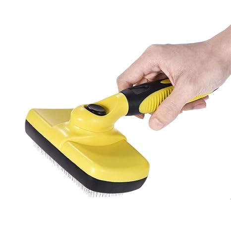 Edealing Pet Self Cleaning Slicker Brush Grooming Brush Tools For