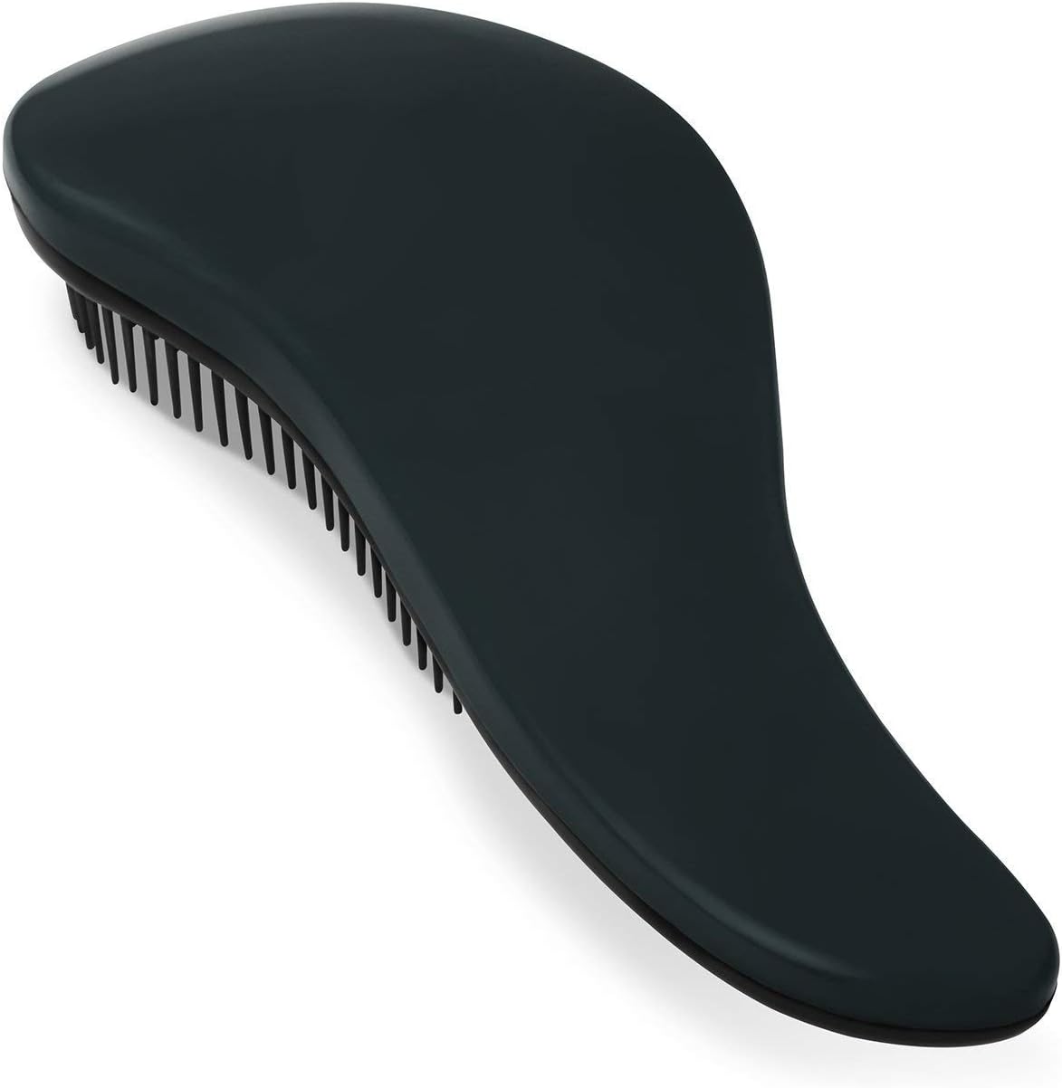 Detangling Brush - Glide the Detangler Brush through Tangled hair - Best Brush/Comb for Women, Girls, Men & Boys, Kids & Children - Use in Wet and Dry Hair - Black
