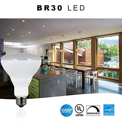 image for EcoSmart LED BR30 Dimmable Flood Bulb, 65W Replacement - 10 Watt - 650