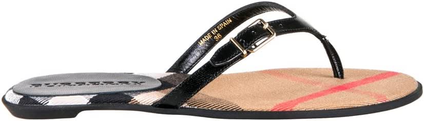 Burberry Mujer 4014639 Negro Algodon Chanclas: Amazon.es: Zapatos y complementos