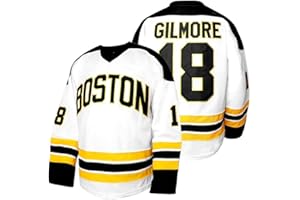 CZICVY Youth Boston #18 Hockey Jersey 90s Sports Movie Stitched Ice Hockey Jersey Black/White