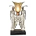 Design Toscano PD331 Art Deco Peacock Maidens Sculptural Table Lamp, 20 Inch, Bronze and Pearl Finish