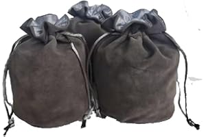 zmgmsmh Drawstring Dice Bag Chess bag small pouch hold chess pieces velvet Fabric Dice Pouch cosplay coin pouch Velvet Jewelry Bag Red/Grey/Black (3, Grey)