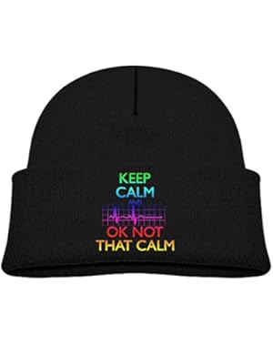 Keep Calm and OK Not That Calm Baby Kids Warm Winter Hats Cute Thick Earflap Hood Hat