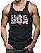 USA American Flag Men's Tank Top T-shirt