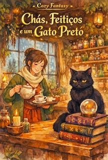 Livro Chás, Feitiços e um Gato Preto