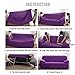 WOMACO Stretch Fabric Sofa Slipcover Elastic Pure Color Loveseat Sofa Settee Cover Pet Dog Cat Protector, 2 Seater (57-72