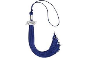 Endea Graduation Single Color Tassel with Silver Date Drop (Royal Blue, 2025)