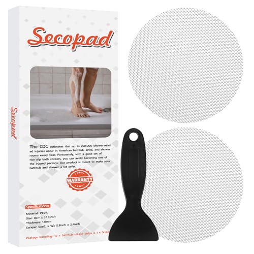 Secopad Round Non Slip Bathtub Stickers