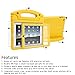 HDE Case for iPad 2 3 4 Kids Shockproof Bumper Hard Cover Handle Stand with Built in Screen Protector for Apple iPad 2nd 3rd 4th Generation (Yellow)