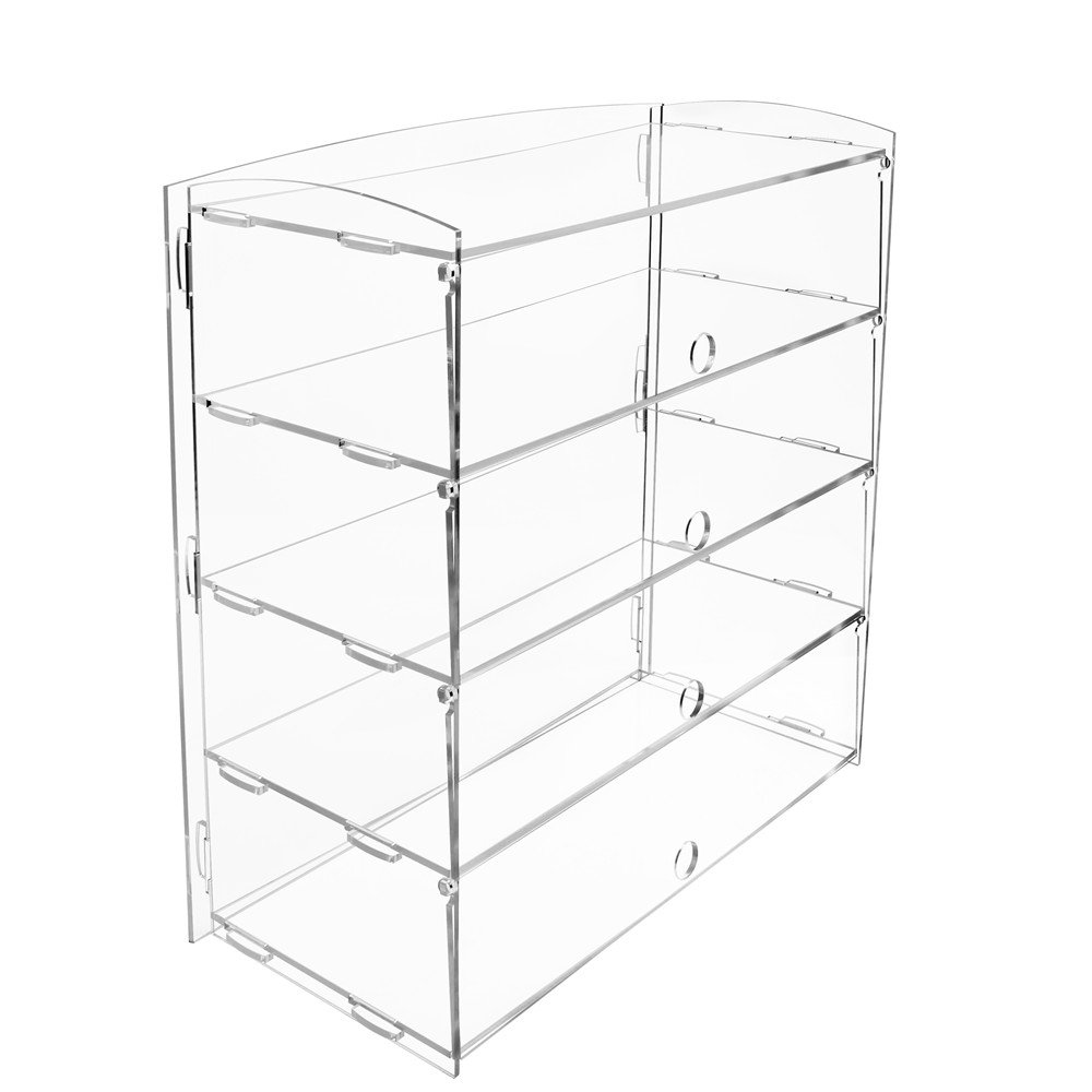 Display4top Acrylic Display Pastry Cabinet Cakes Donuts Cupcakes Pastries (4 Tier)
