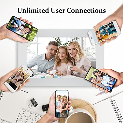 AEEZO 10.1 Inch WiFi Digital Picture Frame, IPS Touch Screen Smart