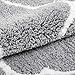 HEBE Bathroom Rug Runner Non Slip Microfiber Shower Bath Rug Absorbent and Machine Washable Bath Mat for Bathroom, 18