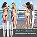 Bikini Trimmer for Woman Ladies Razor Electric Shaver Waterproof 3 in 1 palmperfect Facial Hair Removal Trimmer for Bikini Area Legs underarms pubic Hair,AA Battery Powered,Wet or Dry use (White)