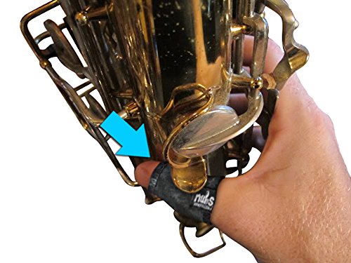 NUBS Thumb Protectors for Sax, Oboe, Clarinet and Woodwind, Padded Thumb Sleeve Rest Cushion with Added Compression - Protection From Painful Bruising and Blisters (Small)