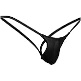 Evankin Men's Underwear See Through Sexy Jock Straps Underpants U-shaped Pouch T-shaped Pants Fun Underwear