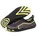 CIOR Water Shoes Men Women Aqua Shoes Barefoot Quick-Dry Swim Shoes with 14 Drainage Holes for Boating Walking Driving Lake Beach Garden Park Yoga,SYY04,Black,46