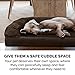 Furhaven Pet Dog Bed - Orthopedic Ultra Plush Faux Fur and Suede Traditional Sofa-Style Living Room Couch Pet Bed with Removable Cover for Dogs and Cats, Espresso, Jumbo