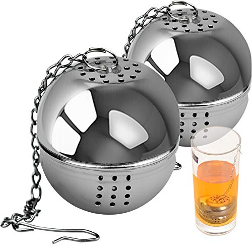 Winfred Teesieb, Teesieb aus Edelstahl, à 4 cm, für Tee, Gewürze und Gewürze, 2 Stück