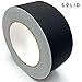 SoLID (TM) Gaffer Tape Premium Grade 2 inches X 30 Yards (Black) by Solid, Heavy Duty, Extra Strong Adhesion Gaff Tape, Easy Tear, Non Reflective Matte Finish, Residue Free Alternative to Duct Tape