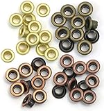 We R Memory Keepers Eyelets for Scrapbooking, Warm Metal, Standard
