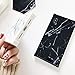 YonMeet Chic Black White Marble Case for iPhone XS X 10 Retro Classic Stylish Cover for iPhone 8 7 Plus 8plus Square Shockproof Strong Protective Back Casing (iPhone X/XS, Black)