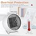 Space Heater, Fan Heater, Personal Mini Space Heater Portable Electric Heaters Fan with PTC Ceramic Heating Element & Overheat Protection for Office, Home, Tabletop Under Desk Floor Indoor Use